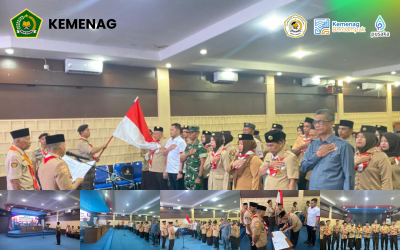 Generasi Muda Lawan Narkoba, MAN 1 Empat Lawang Tampil dalam Pengukuhan Saka Anti Narkoba BNN