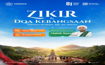  Zikir dan Doa Kebangsaan Menuju HUT ke-81 Kemerdekaan Republik Indonesia