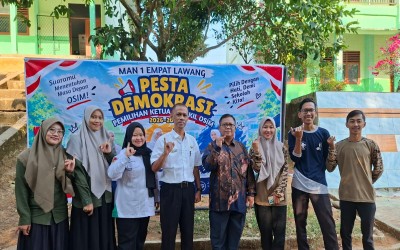 Pesta Demokrasi OSIM, MAN 1 Empat Lawang Tanamkan Nilai Demokrasi dan Kepemimpinan Murid